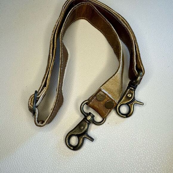 Canvas Leather Crossbody Purse Flap Bag FAST SHIP NeW - Picture 7 of 9